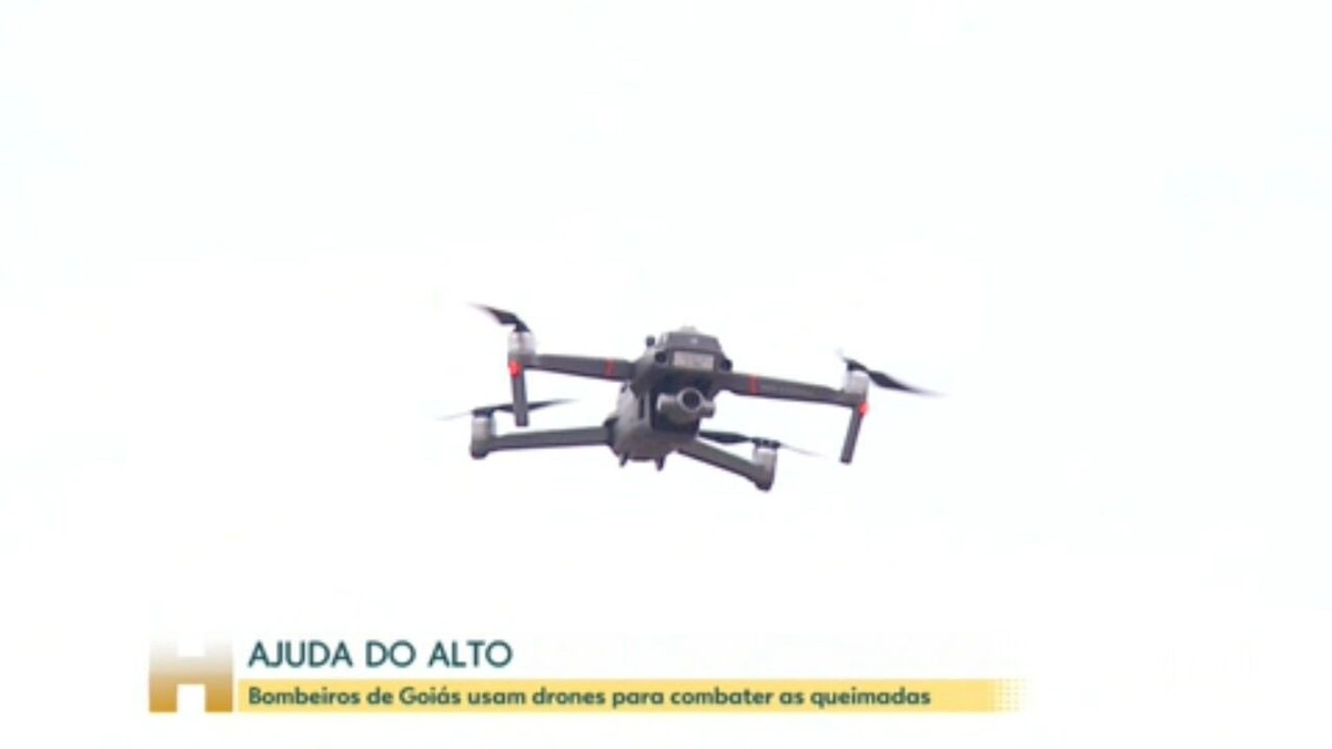 Bombeiros usam drones  investimentos para monitorar e combater queimadas em Goiás
